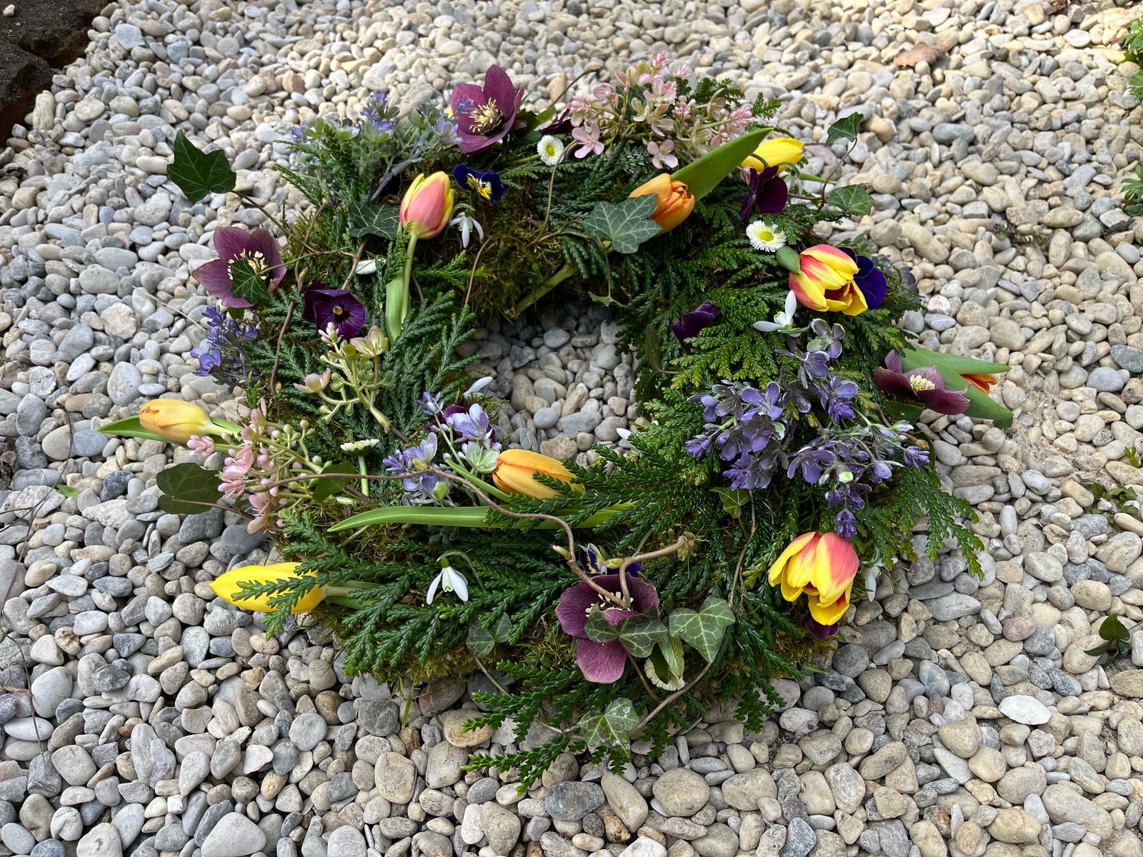 Dekoration für eine Trauerfeier